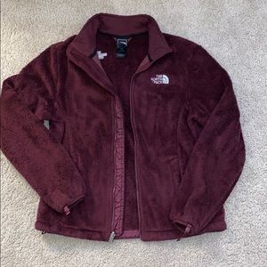 The North Face Maroon Fuzzy Jacket